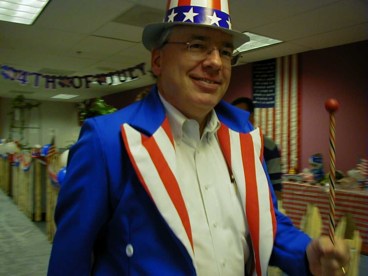 Henry as Uncle Sam